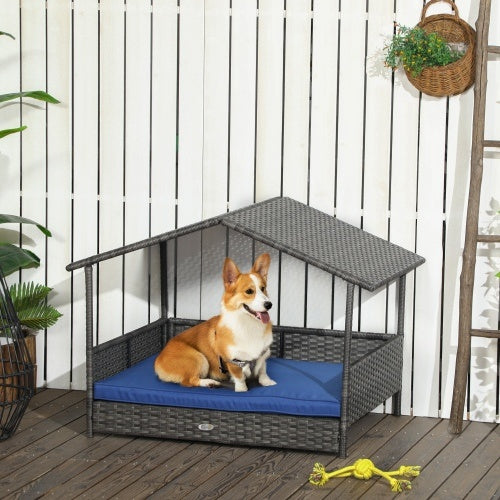 Outdoor rattan kennel