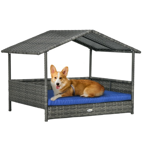 Outdoor rattan kennel