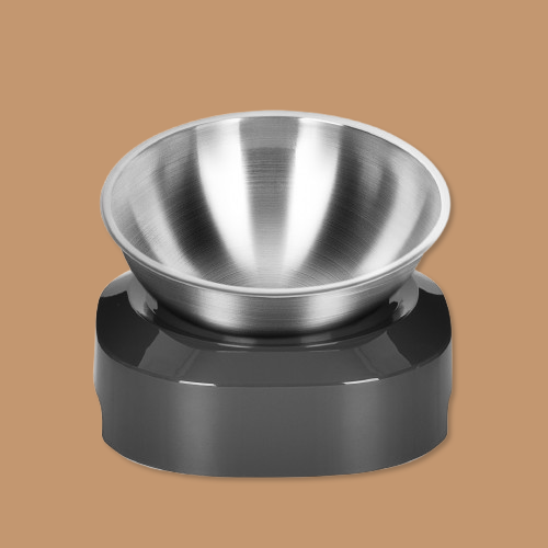 Pet Stainless Steel Bowl Pet Double Night