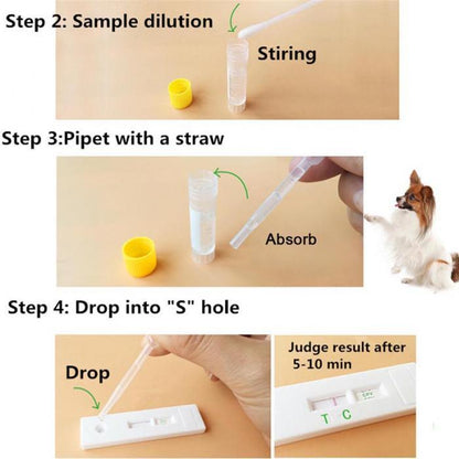 Pet CDV / CPV test paper !