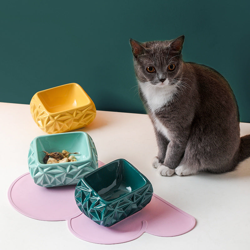 Creative tall cat bowl