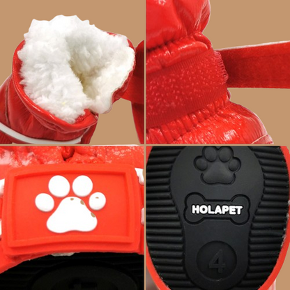 Pet cotton shoes ski boots !