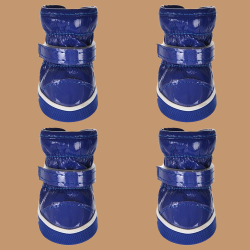 Pet cotton shoes ski boots !