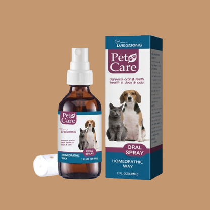 Pet Oral Cleaning Spray Remove Tartar And Bad Breath !