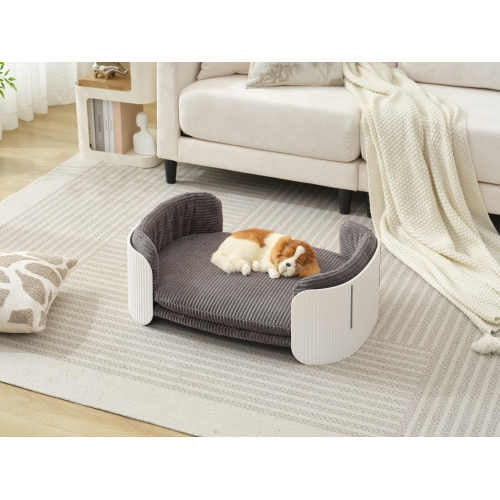 Scandinavian style cat or dog couch bed