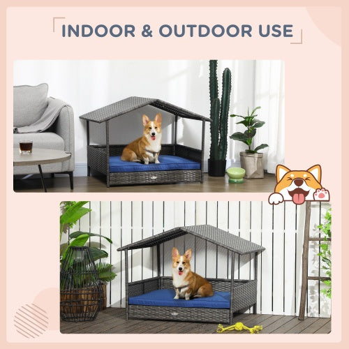 Outdoor rattan kennel