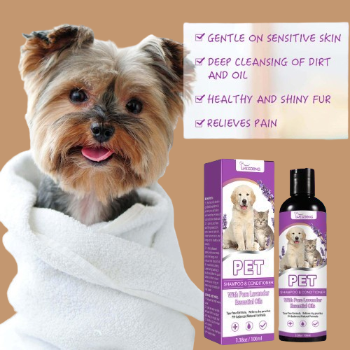 Shampoo Pet Bath Relieve Skin Itching Hair Soft Non-knotted !