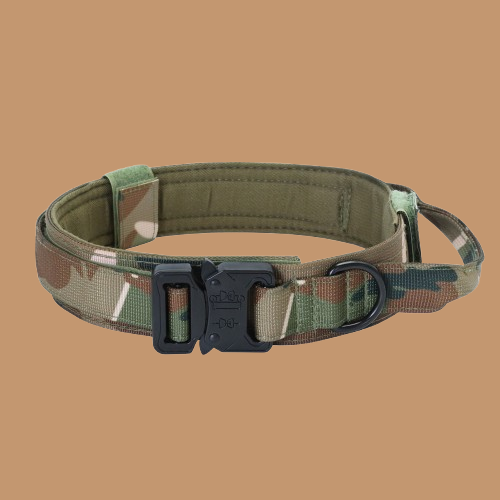 Pet Tactical Dog Collar And Leash Set, Adjustable Military Nylon Dog Collar !