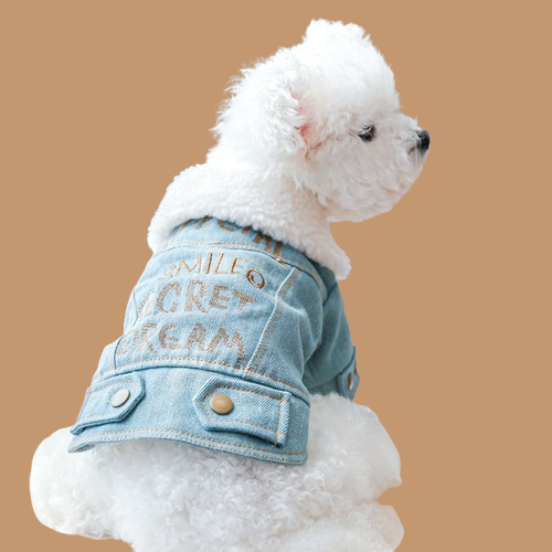 Plush Denim Cotton Coat !